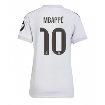 Billige Fotballdrakt Real Madrid Kylian Mbappe #10 Replika Hjemmedrakt Dame 2025-26 Kortermet